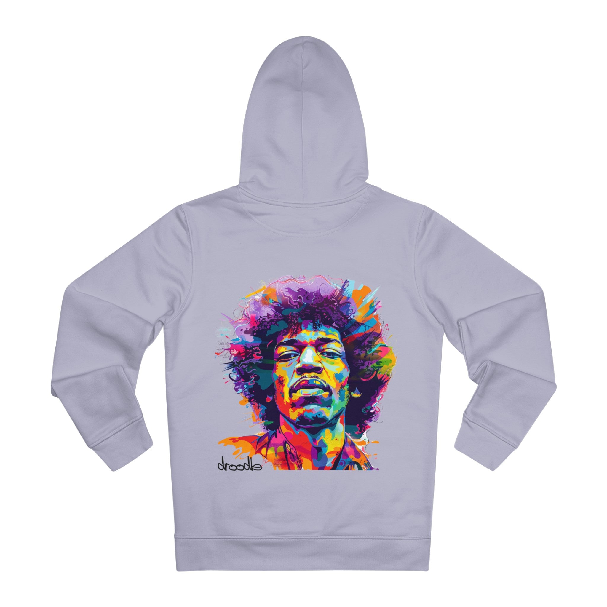 Unisex Psychedelic Rockstar Pop Art Hoodie – Electric Ladyland Legend Graphic Hooded Top