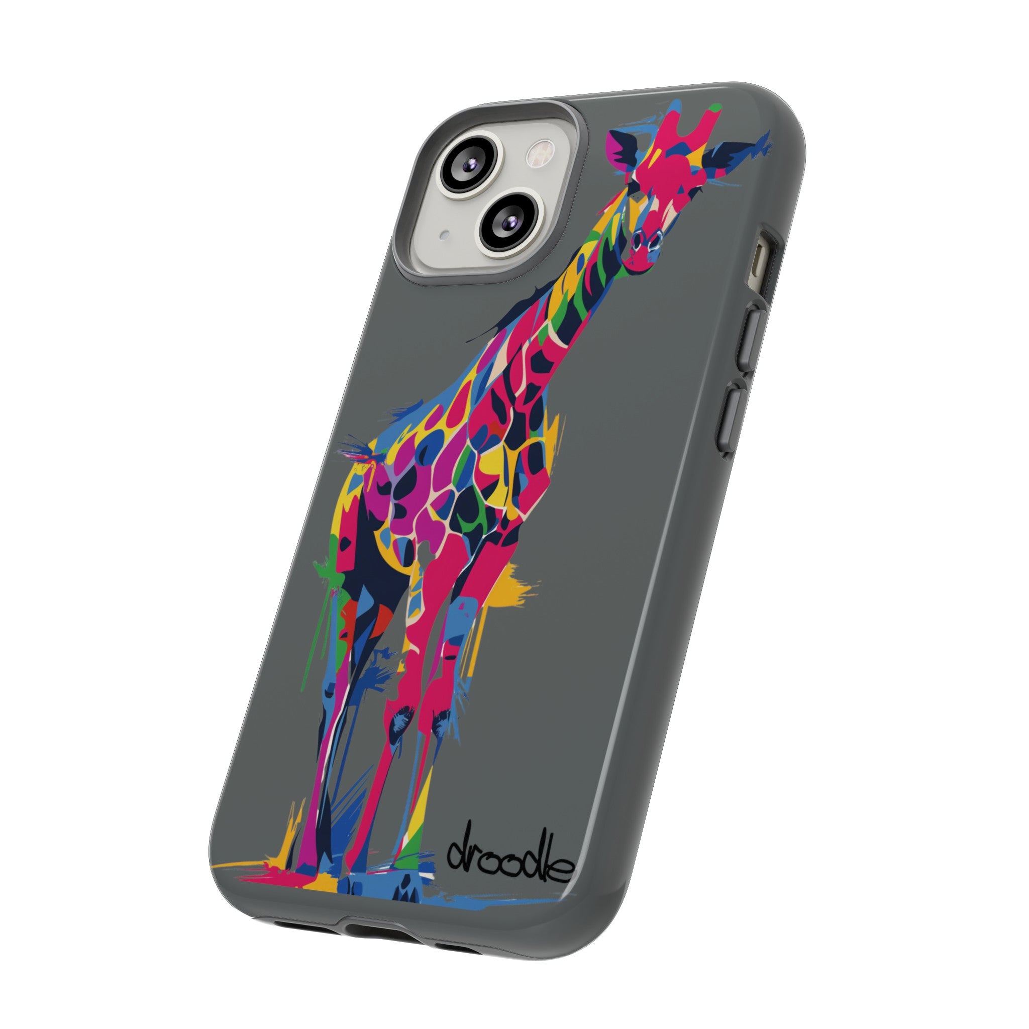 Tough Cases - Vibrant Giraffe Pop Art Phone Case