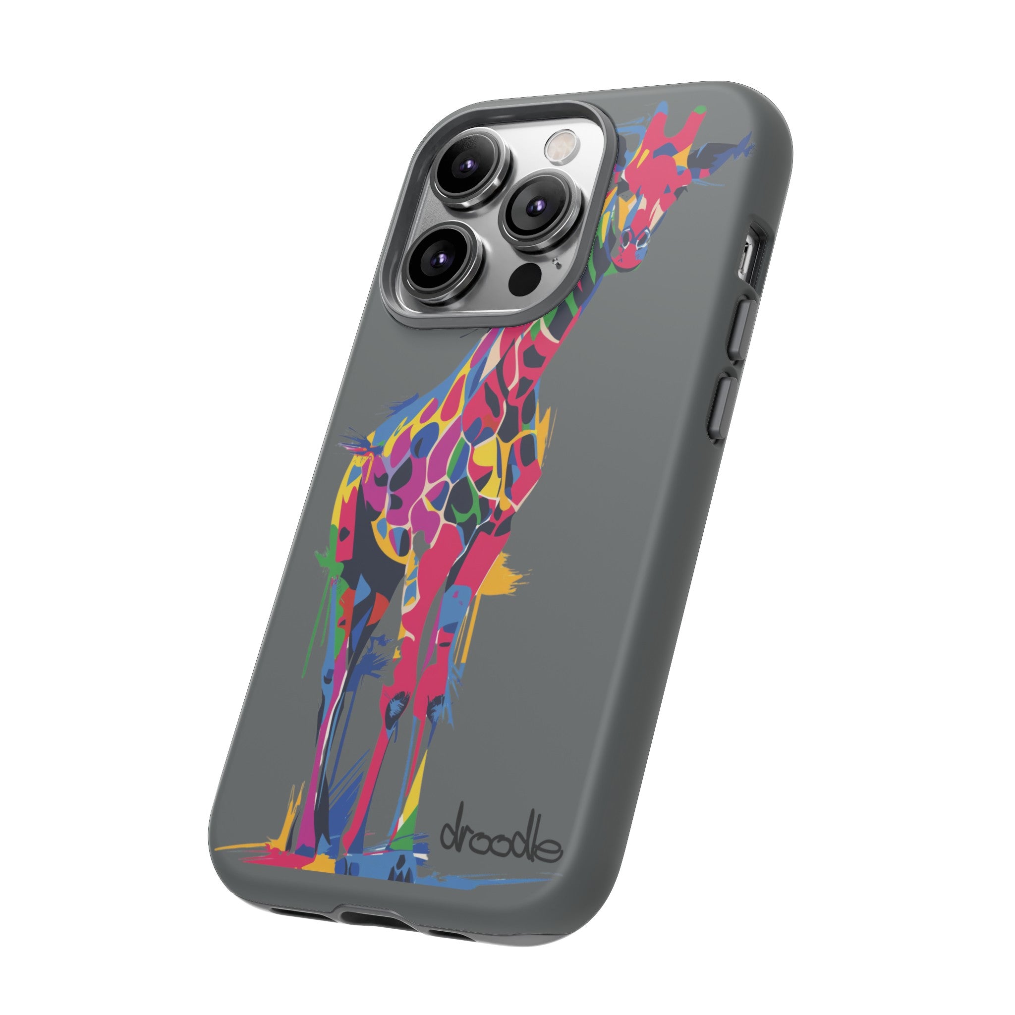 Tough Cases - Vibrant Giraffe Pop Art Phone Case
