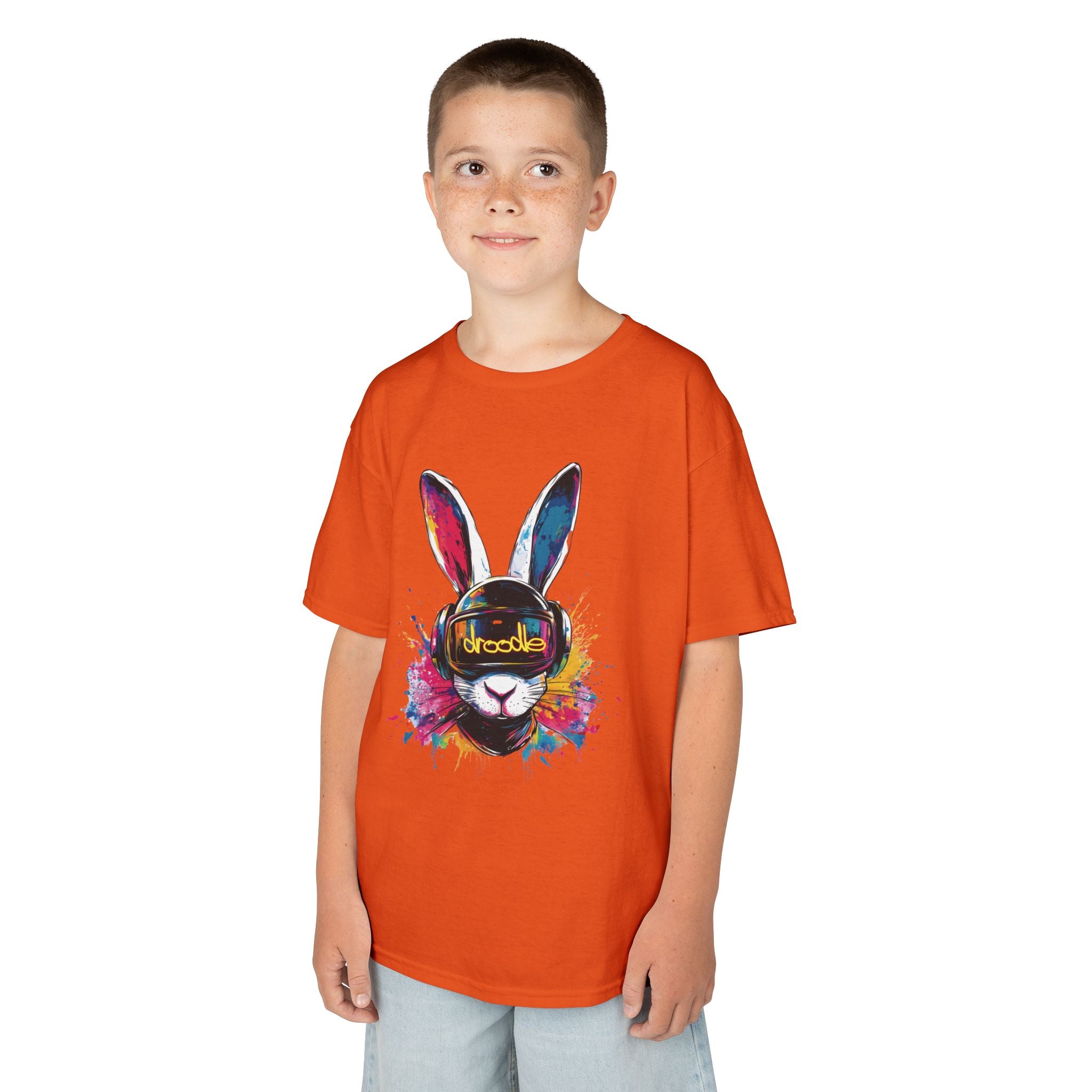 Vibrant DJ Bunny Kids' T-Shirt