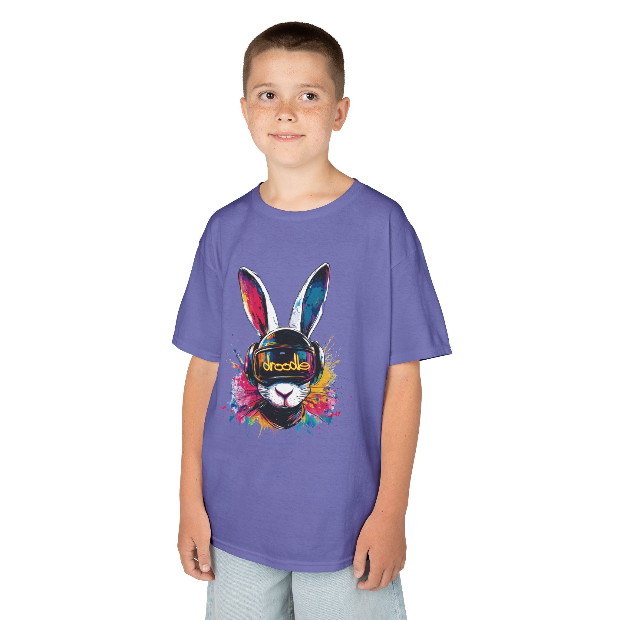 Vibrant DJ Bunny Kids' T-Shirt