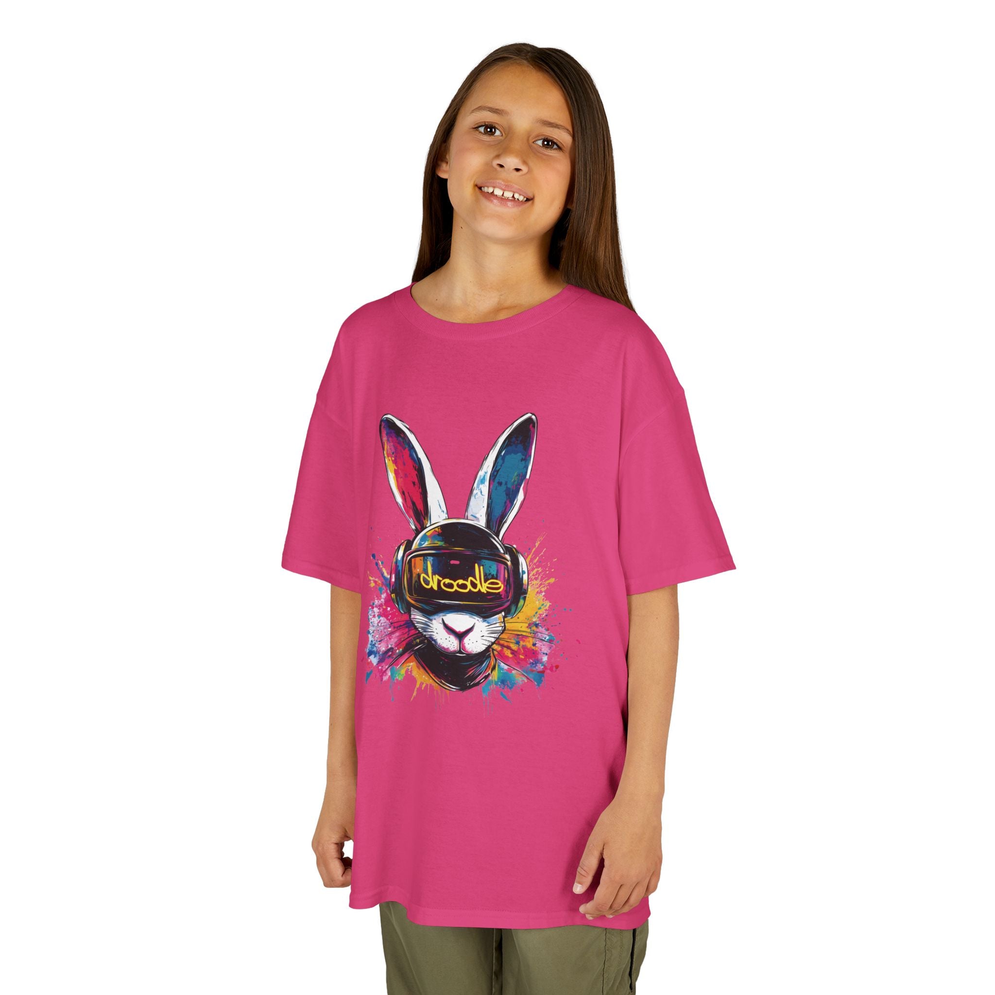Vibrant DJ Bunny Kids' T-Shirt