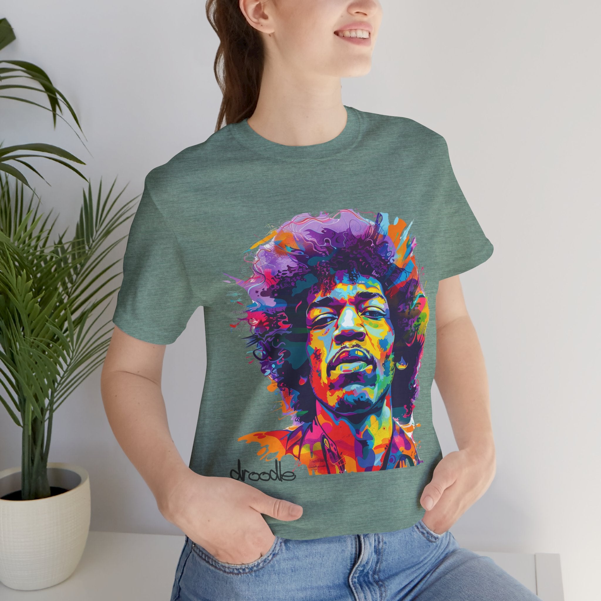 Unisex Psychedelic Rockstar Pop Art Tee