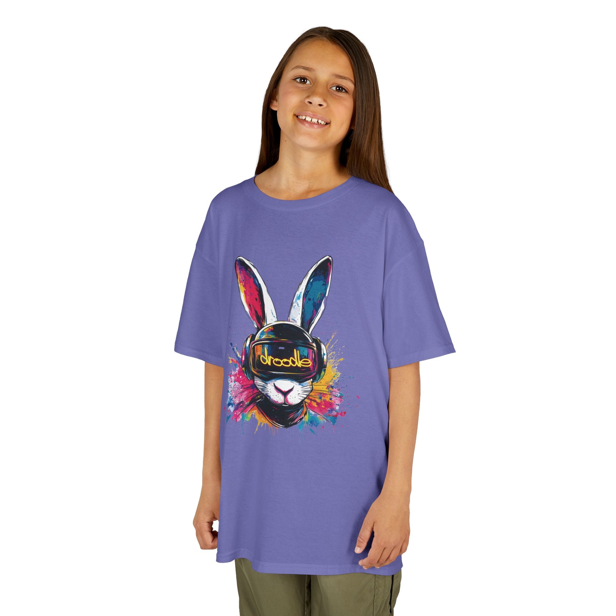 Vibrant DJ Bunny Kids' T-Shirt