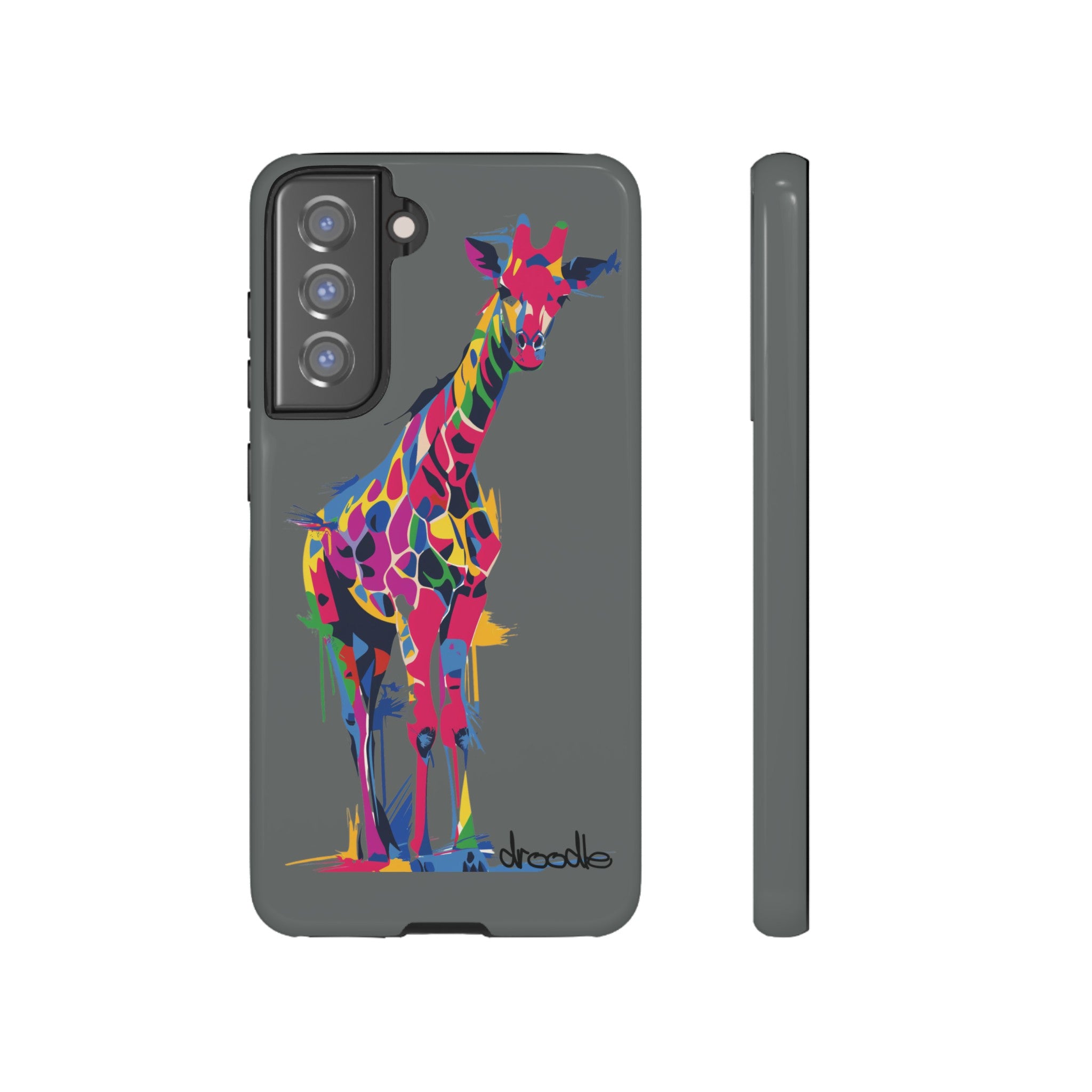 Tough Cases - Vibrant Giraffe Pop Art Phone Case