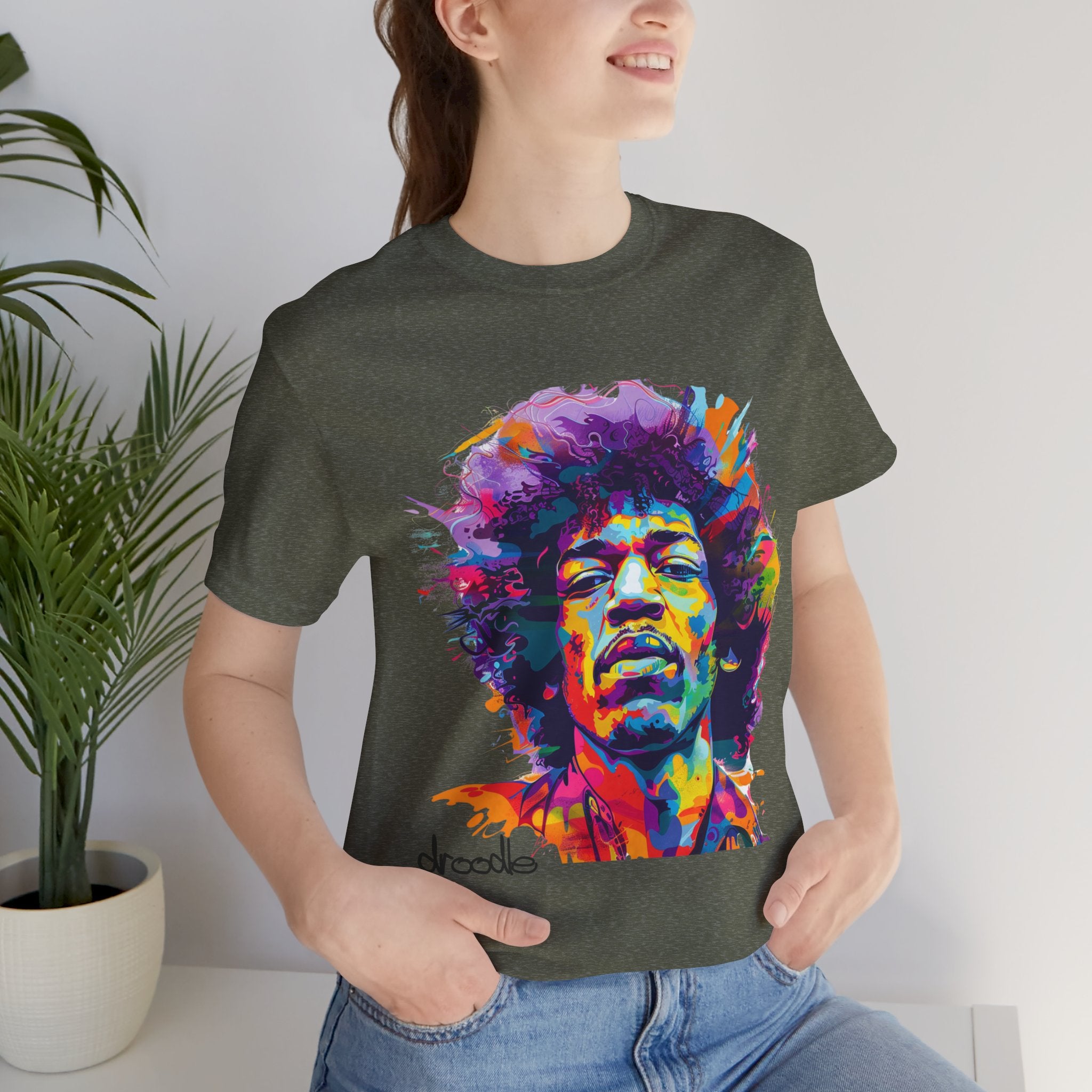 Unisex Psychedelic Rockstar Pop Art Tee