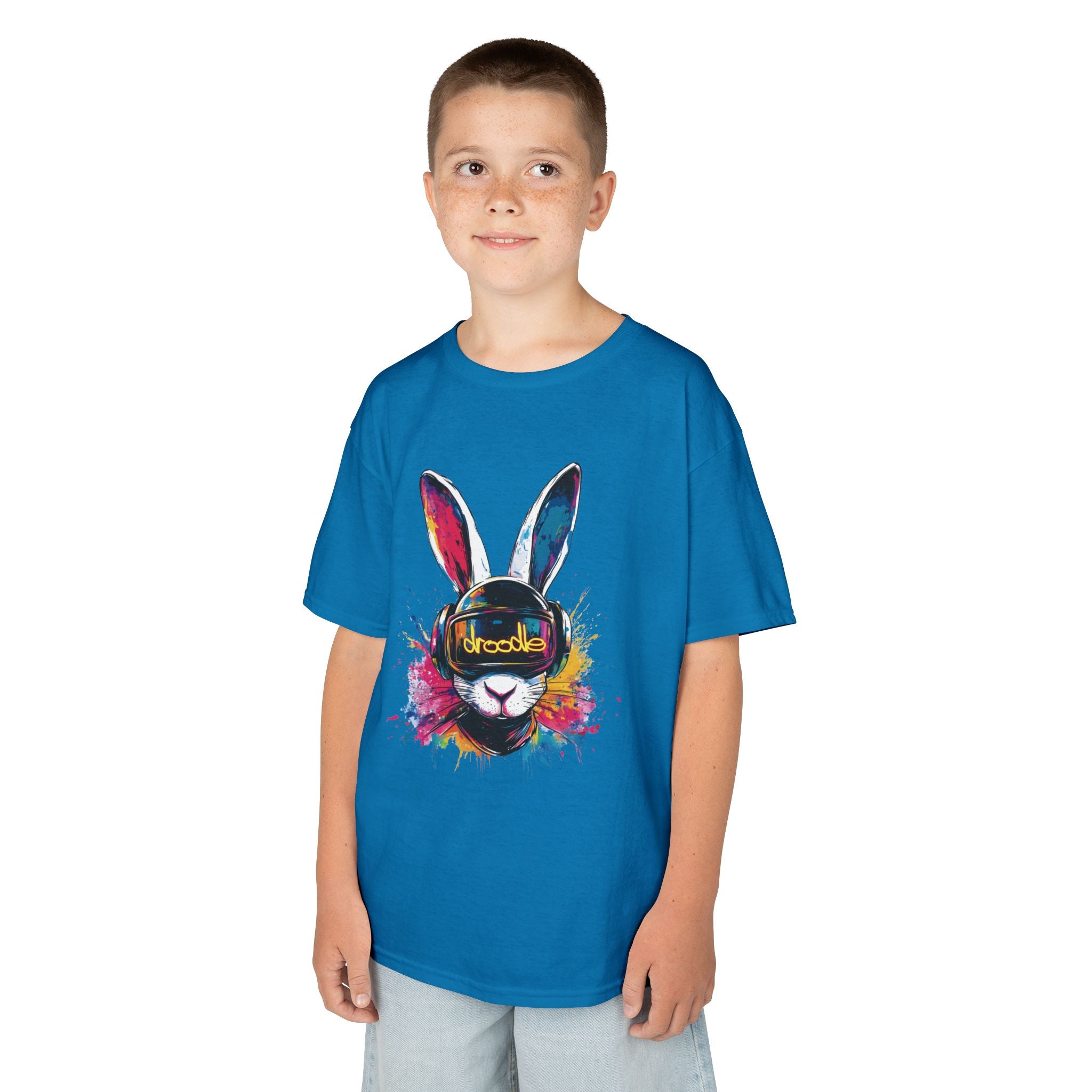 Vibrant DJ Bunny Kids' T-Shirt