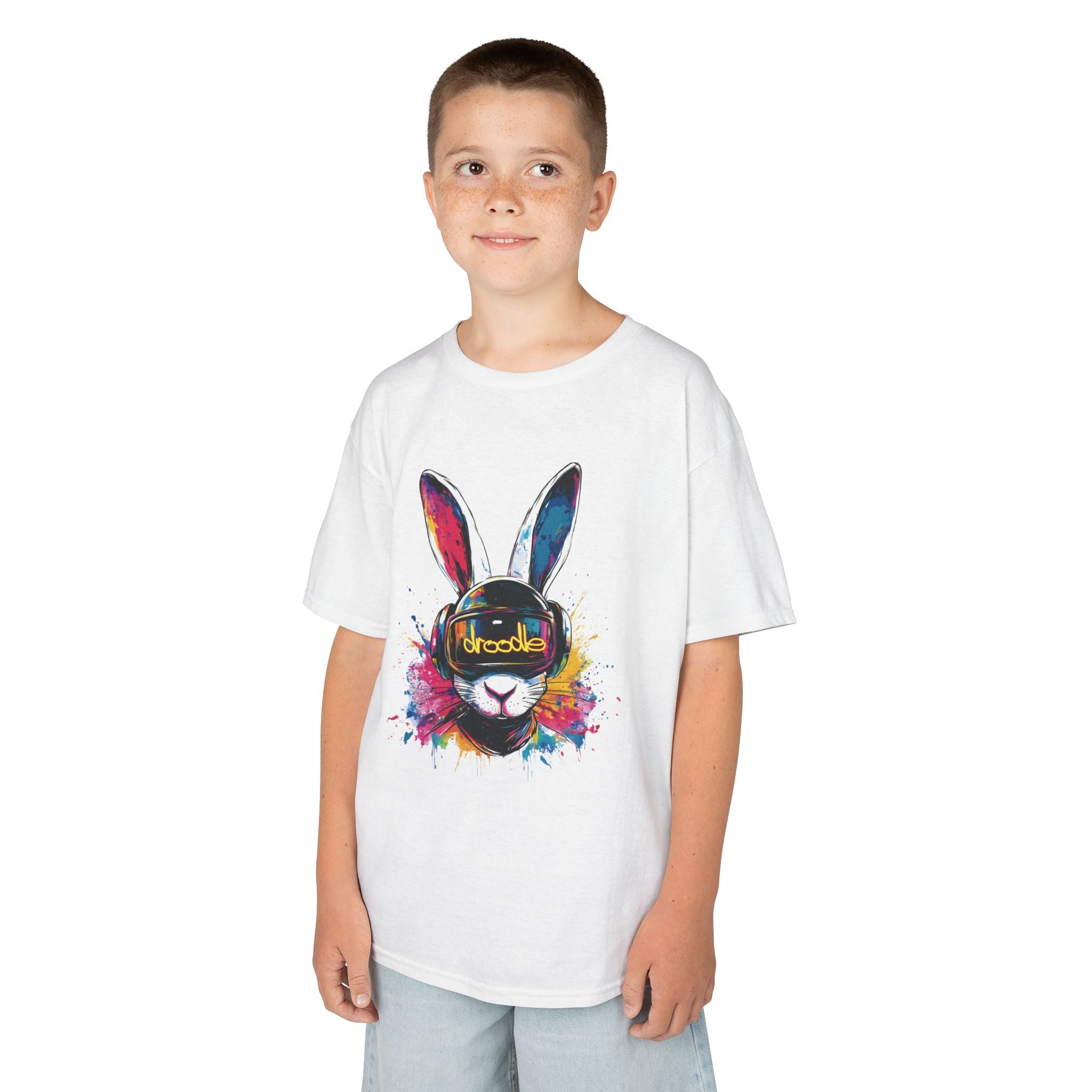 Vibrant DJ Bunny Kids' T-Shirt