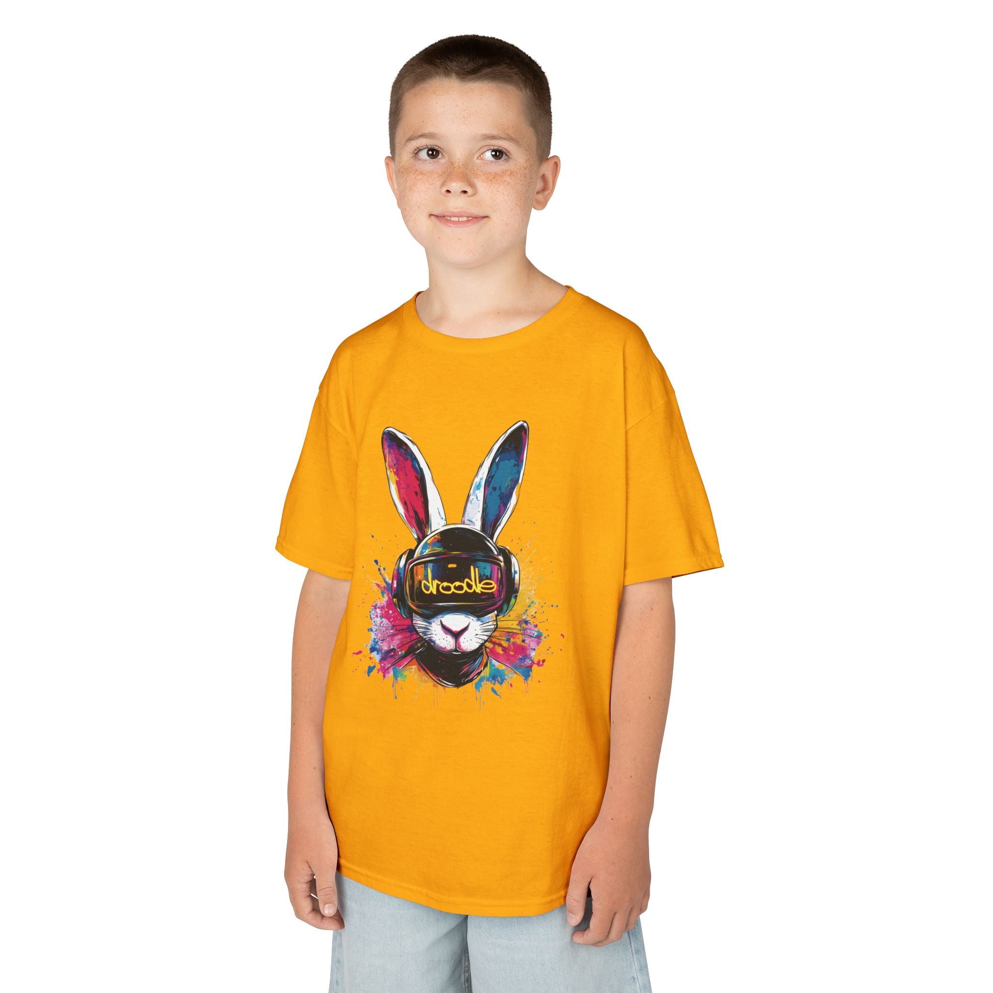 Vibrant DJ Bunny Kids' T-Shirt