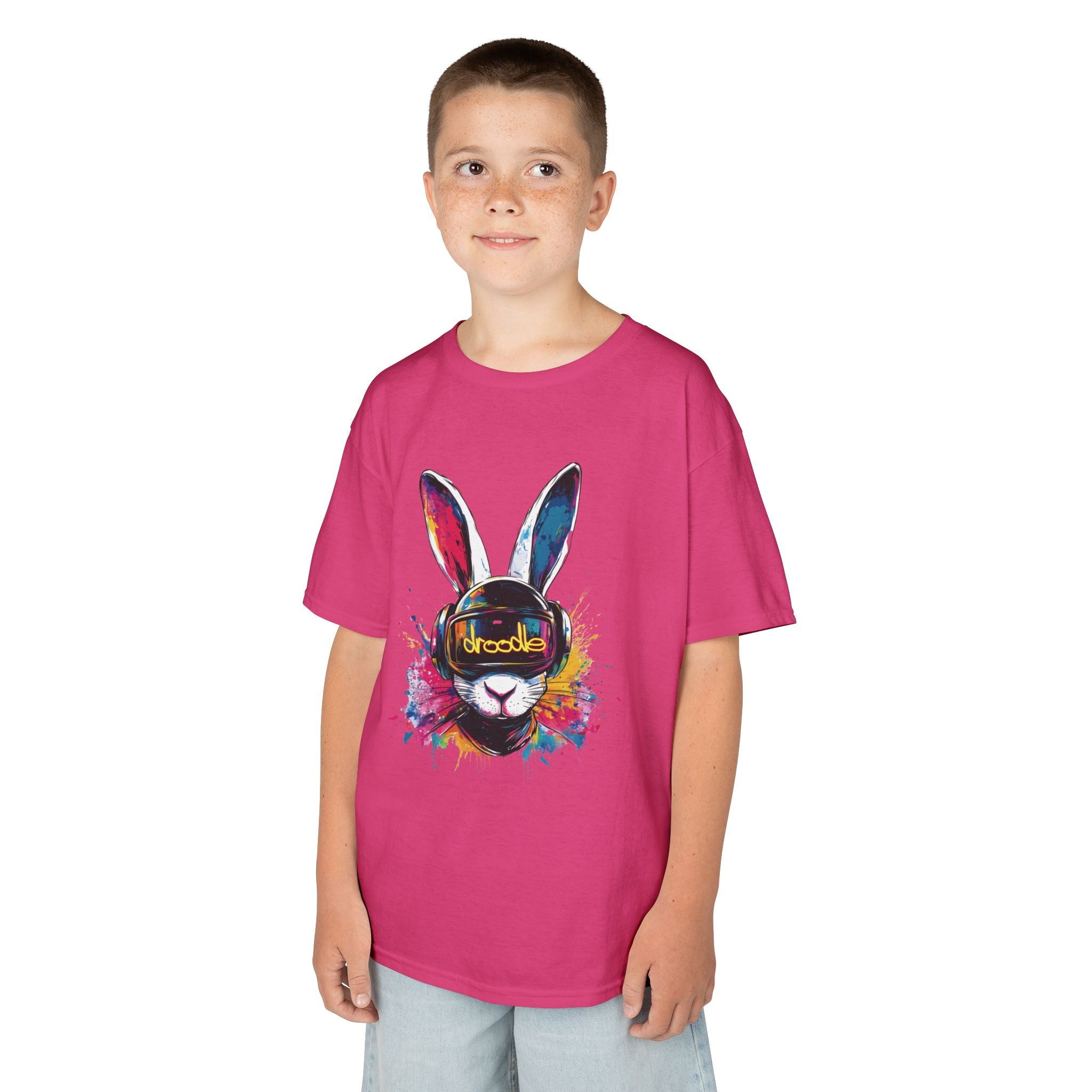 Vibrant DJ Bunny Kids' T-Shirt